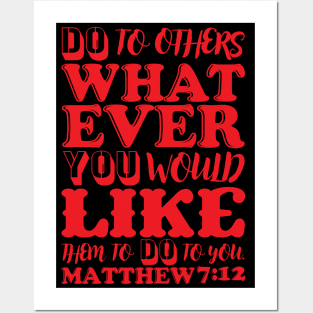 Matthew 7:12 Posters and Art